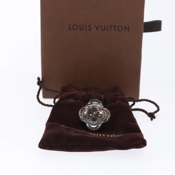LOUIS VUITTON Berg Alafoli Ring metal Silver M65665 #21(JP Size) LV Auth 135225V - Picture 10 of 11